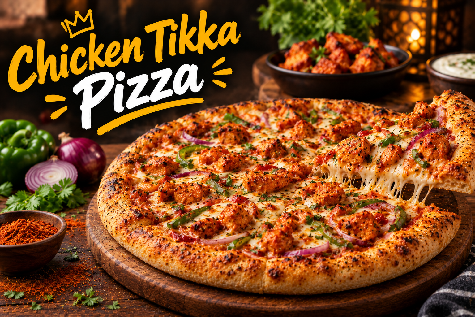 Chicken Tikka Pizza